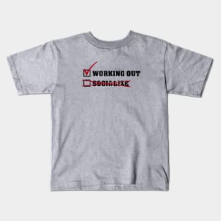 Working out Kids T-Shirt